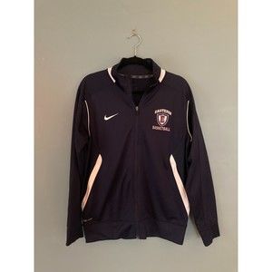 Nike women's navy blue dri-fit athletic jacket/coat with ECSU logo size small